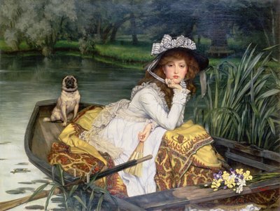 Young Woman in a Boat, or Reflections by James Jacques Joseph Tissot